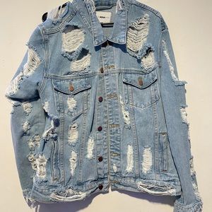 ripped jean jacket